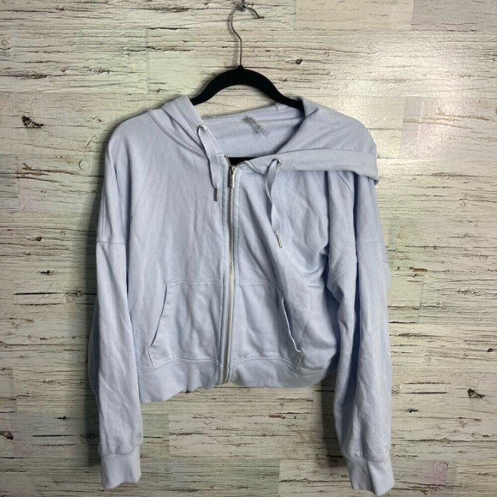 Calvin Klein Performance Blue Hoodie Sweatshirt crop size xl